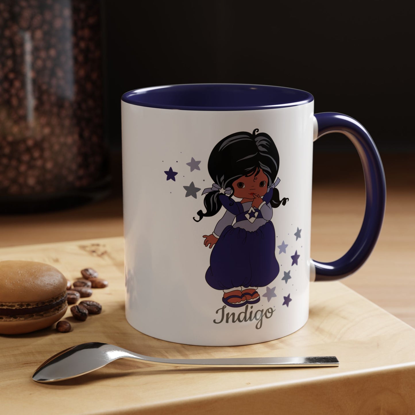 Rainbow Brite Color Kids Ceramic Mug - Indigo, 11oz/15oz