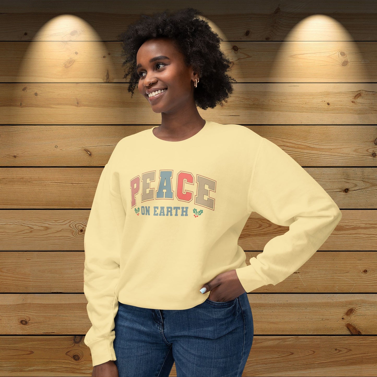 Christmas Unisex Sweatshirt: ‘Peace on Earth, Goodwill to Men’