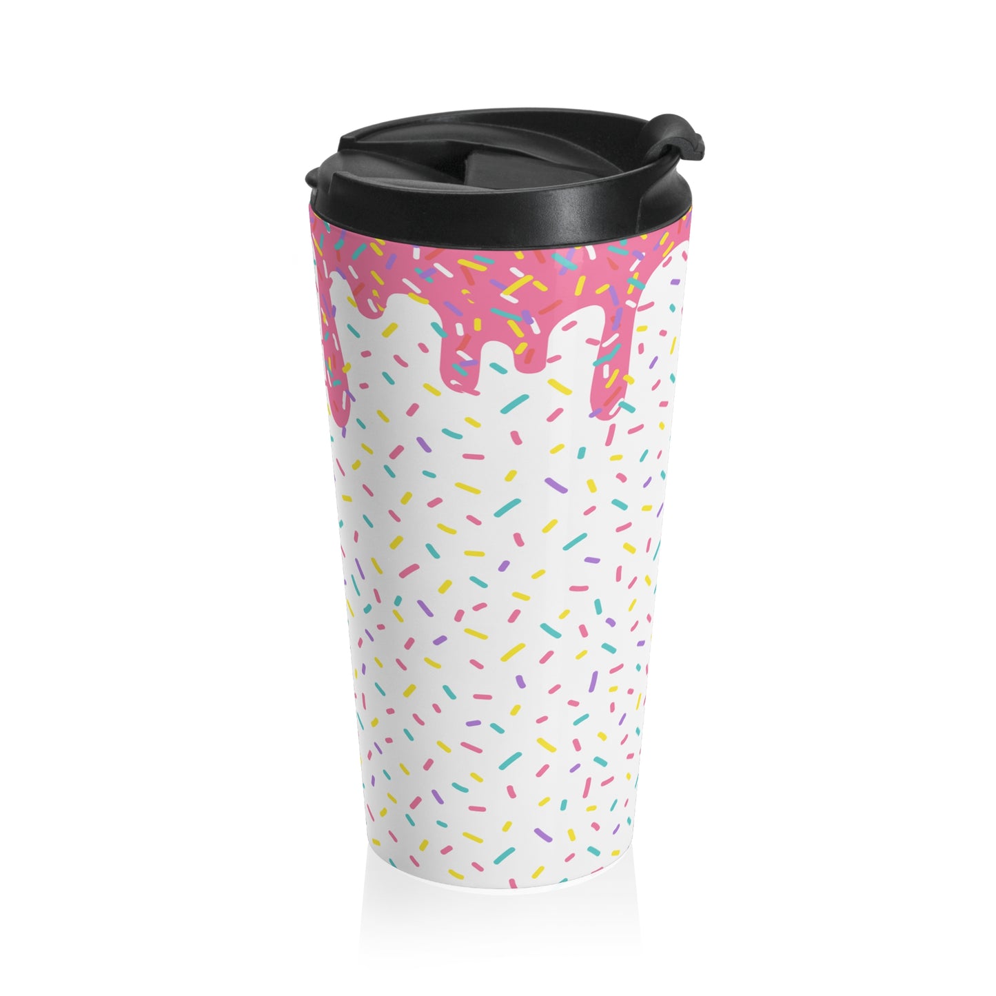 Rainbow Sprinkles 15oz. Travel Mug