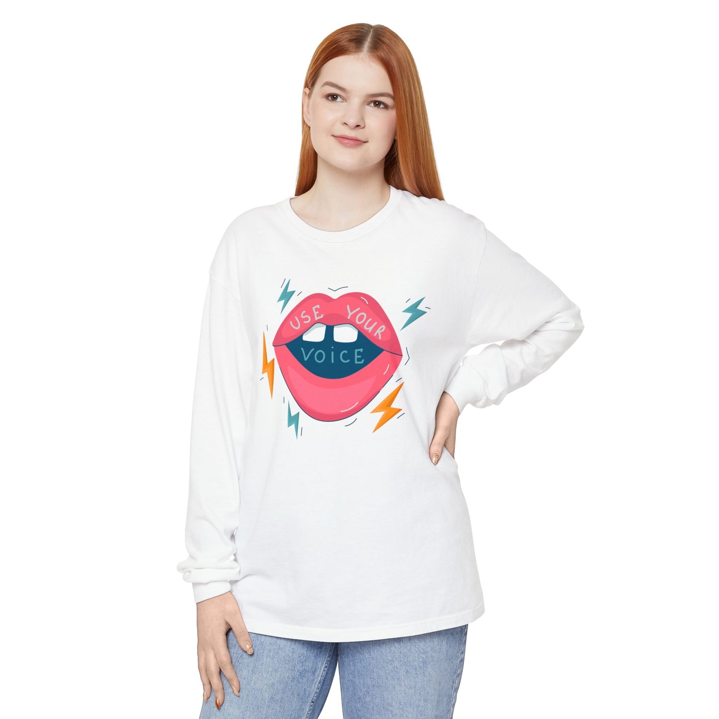 ‘Use Your Voice…’ Unisex Long Sleeve Tee