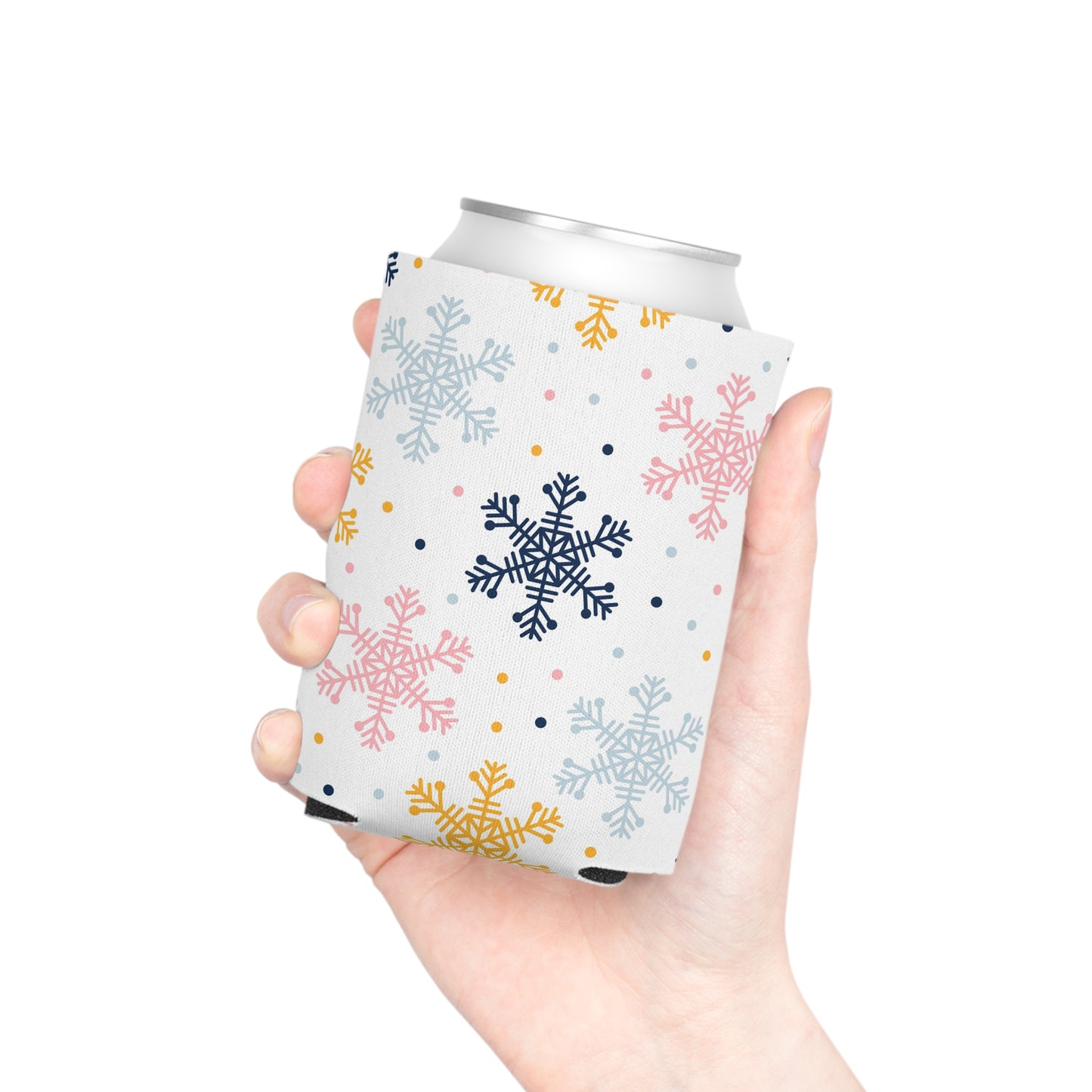 Can Cooler, Standard or Slim Size - Sweet Snowflakes