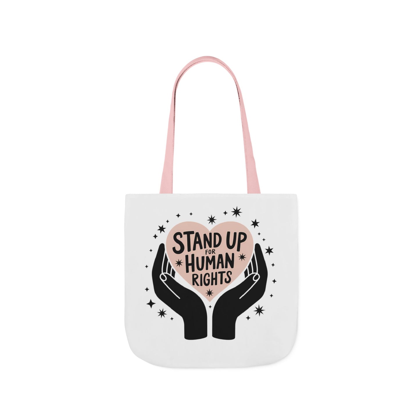 Canvas Tote, Colored Handles - Human Rights Eco-Friendly, 3 sizes