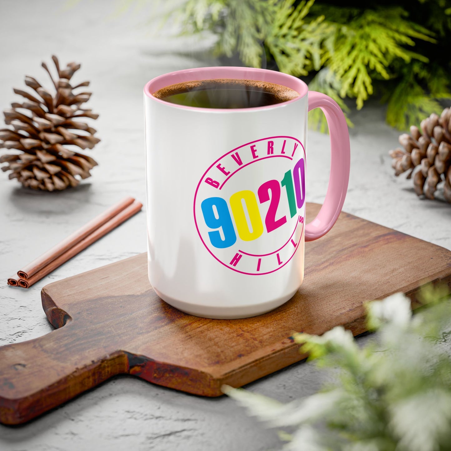 90210 Colorful Accent Mug (11oz & 15oz)