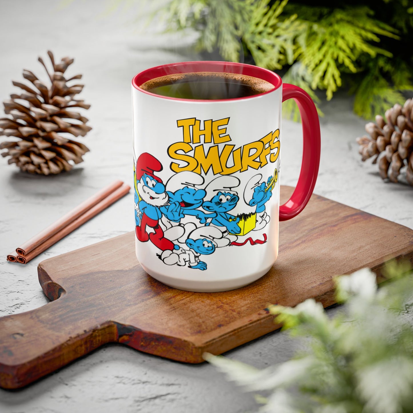 Smurfs-Inspired Colorful Coffee Mug, 11oz / 15oz