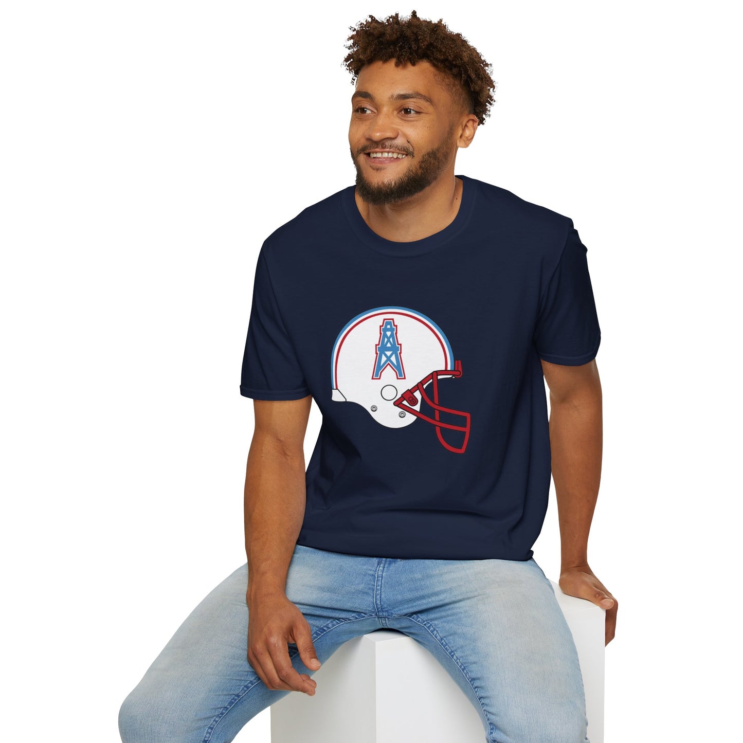 Houston Oilers Retro Helmet Unisex Tee