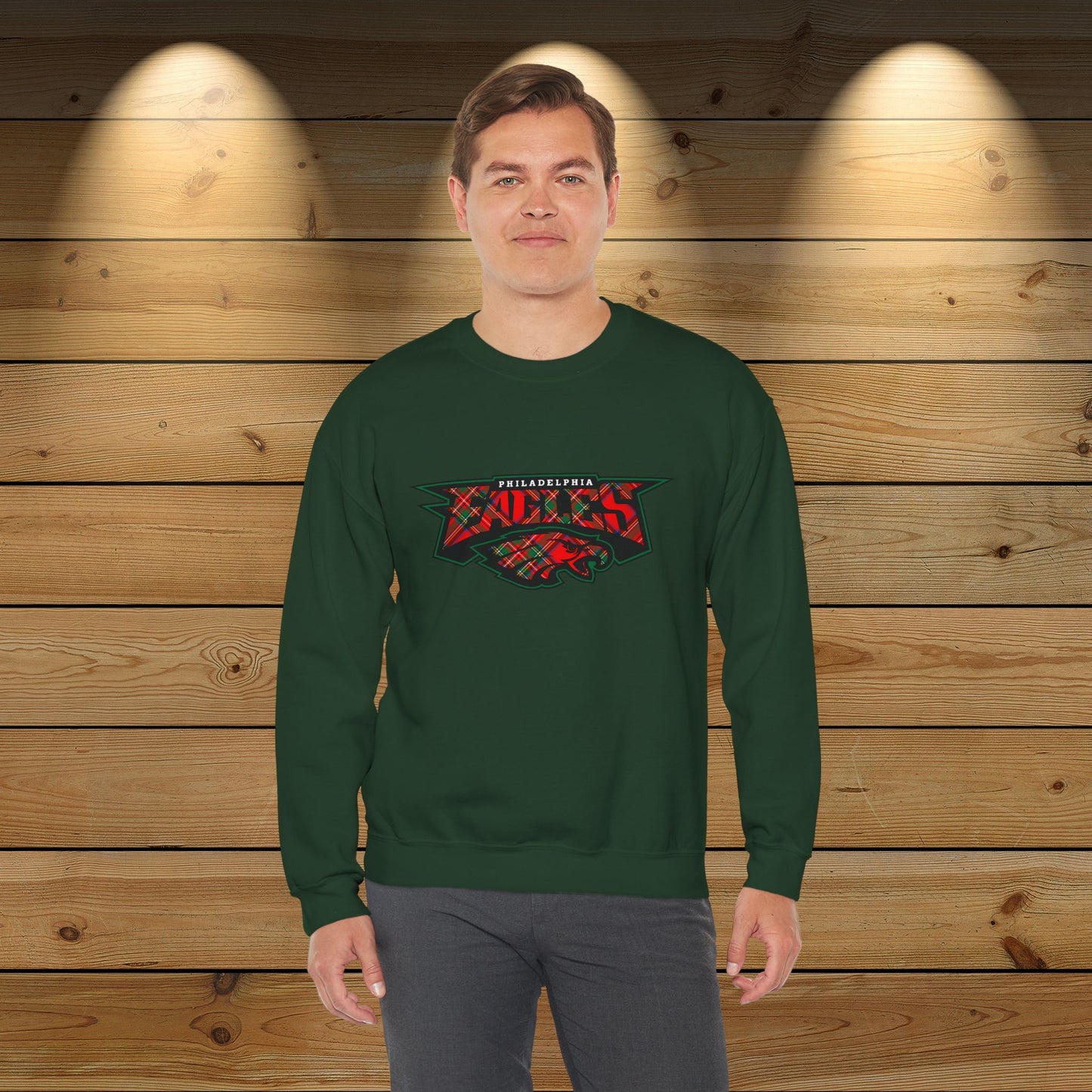 Eagles Unisex Christmas Tartan Sweatshirt