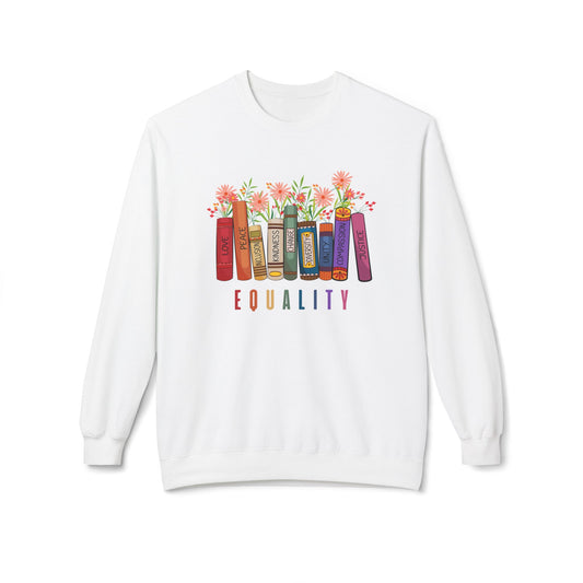 Equality Books Floral Unisex Sweatshirt