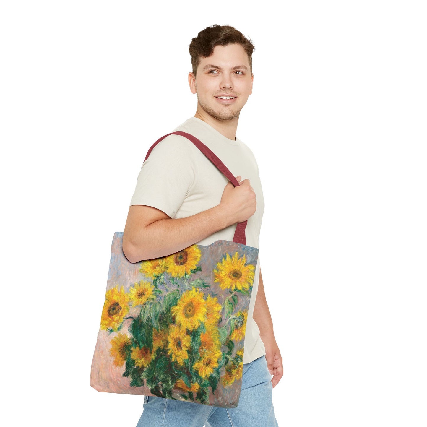 Monet’s Sunflowers Tote Bag