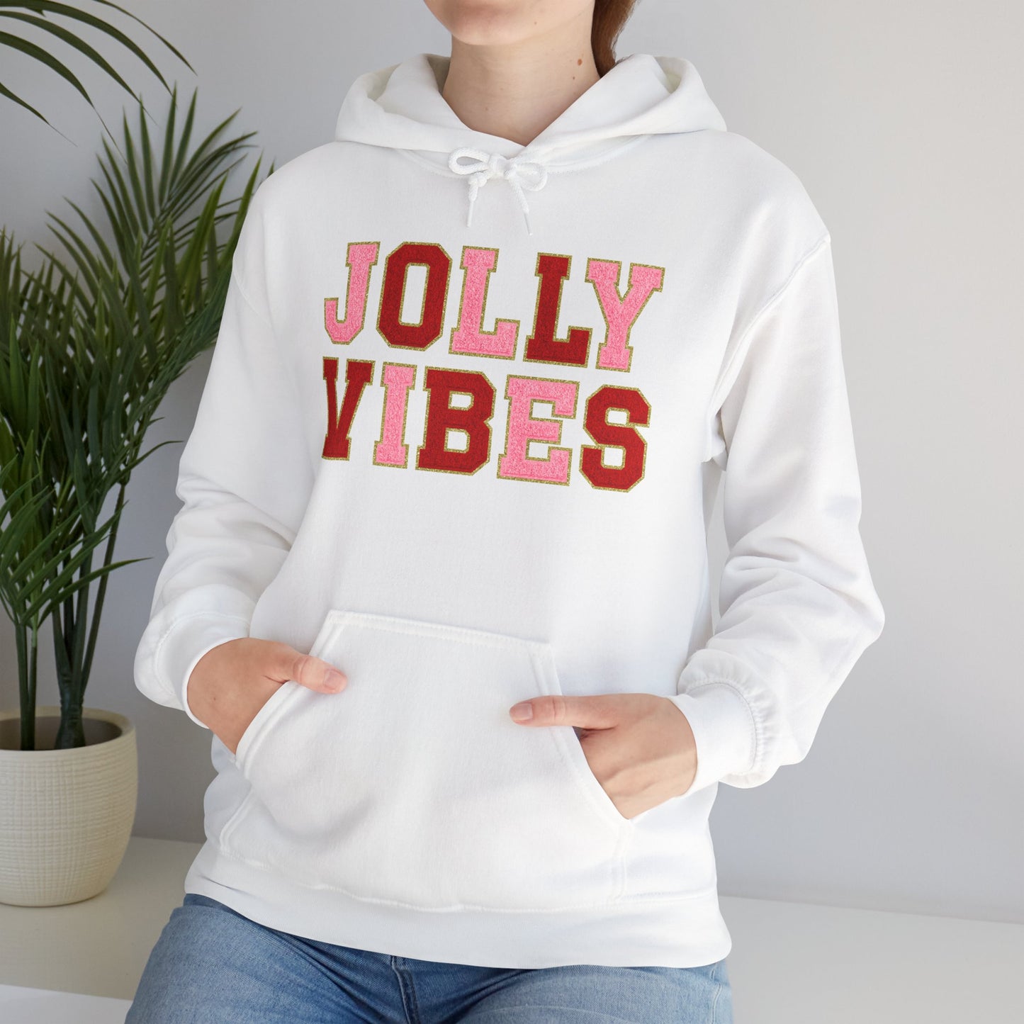 Christmas Unisex Hoodie: ‘Jolly Vibes’