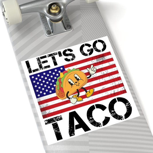 Let’s Go Taco Anti-Trump Square Stickers, Indoor/Outdoor