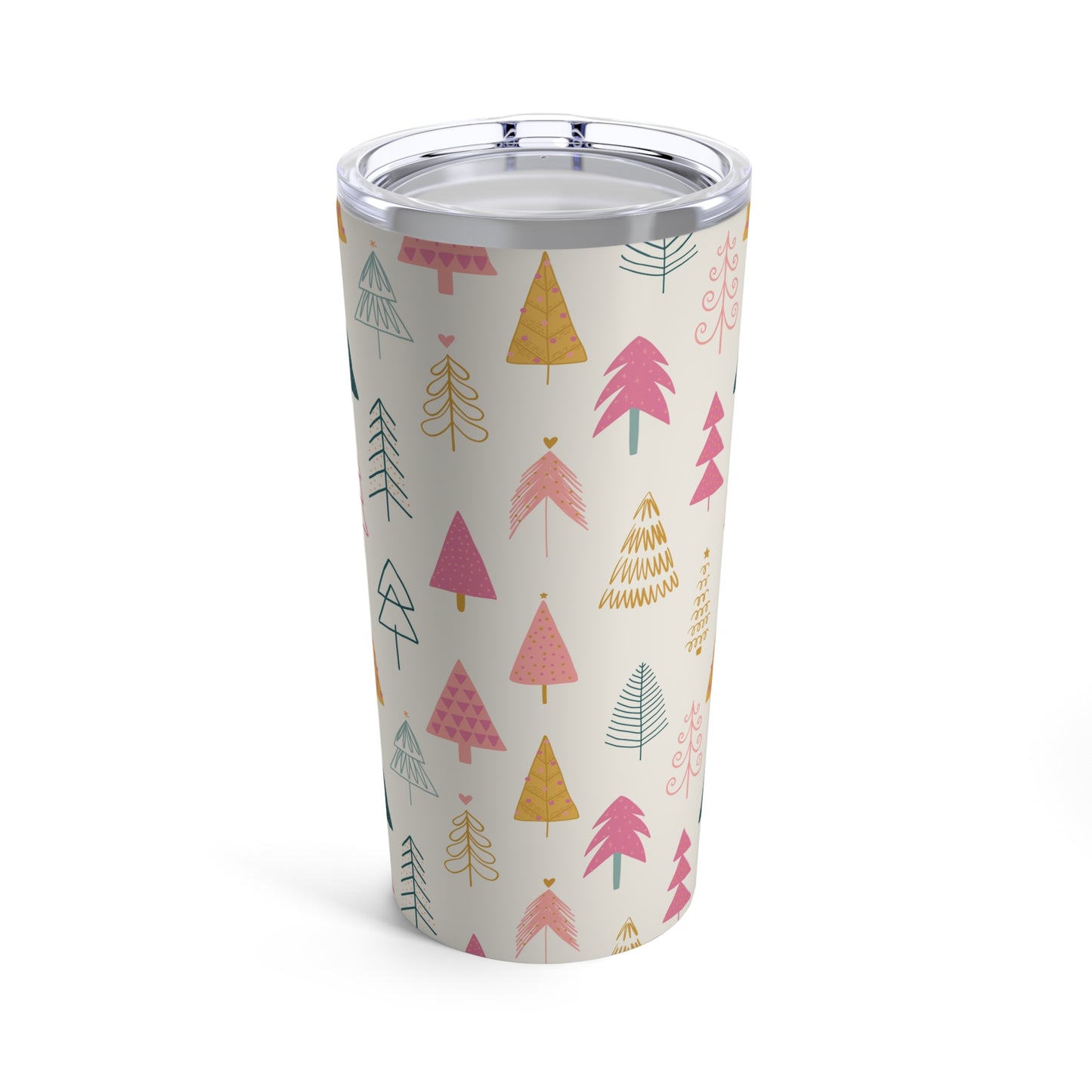 Holiday Tumbler, 20oz - Whimsy Christmas Trees