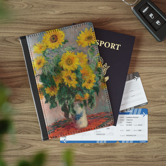 Monet’s Sunflowers Passport Holder