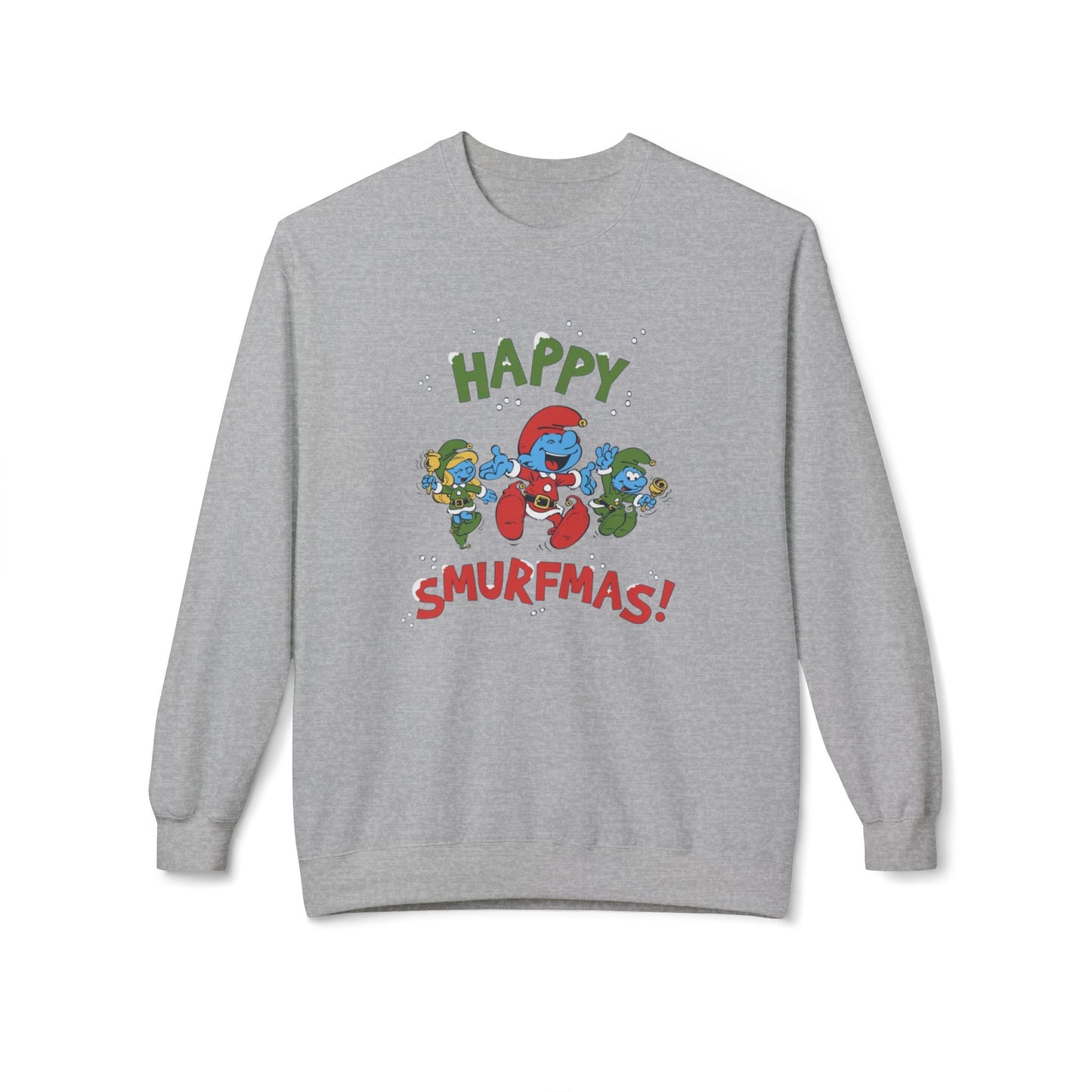 ‘Happy Smurfmas’ Festive Crewneck Sweatshirt