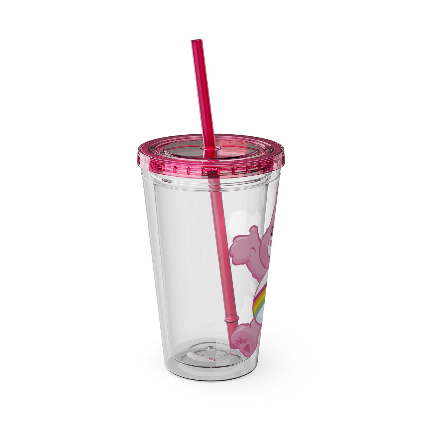 Care Bears 16oz Tumbler with Straw — Cheer Bear