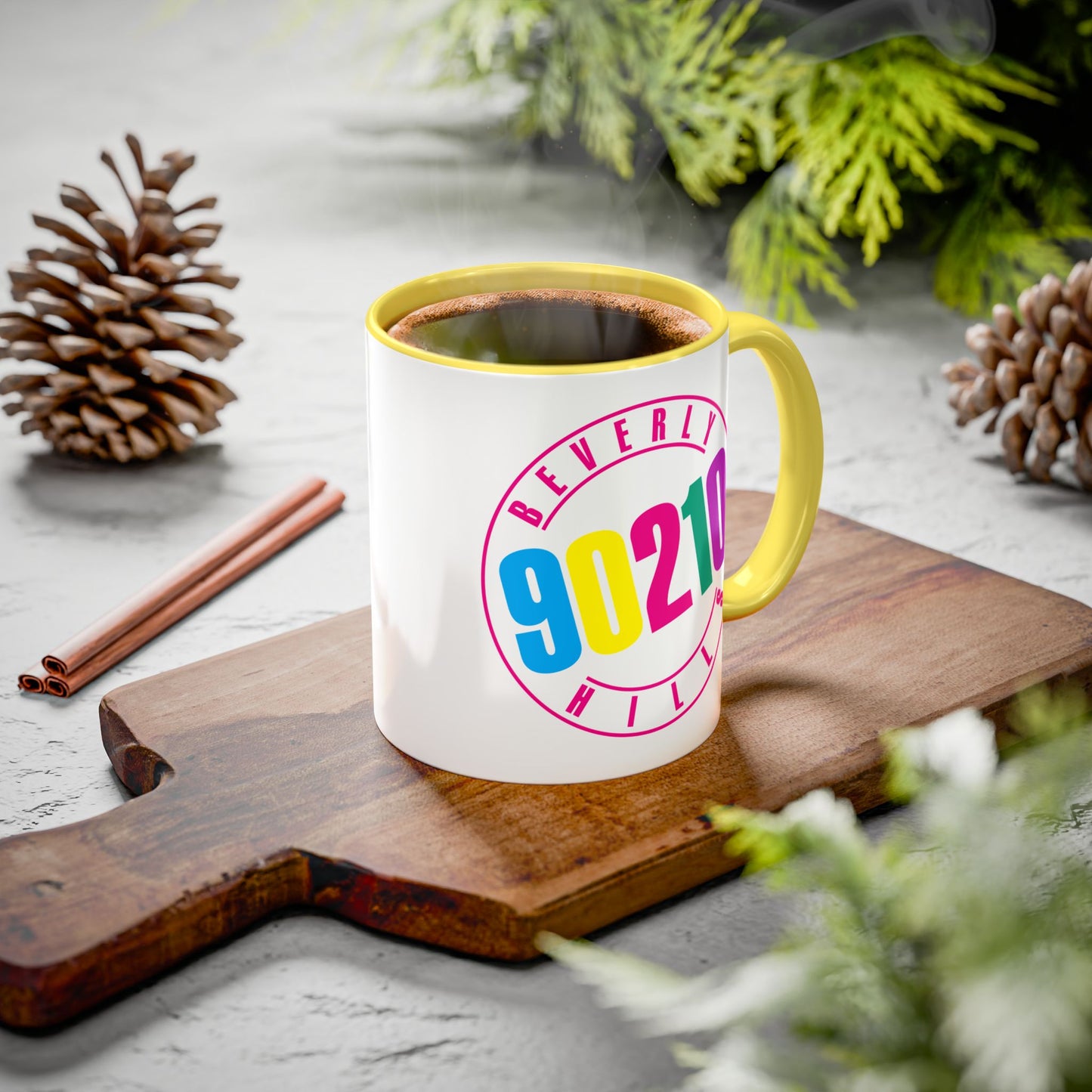 90210 Colorful Accent Mug (11oz & 15oz)