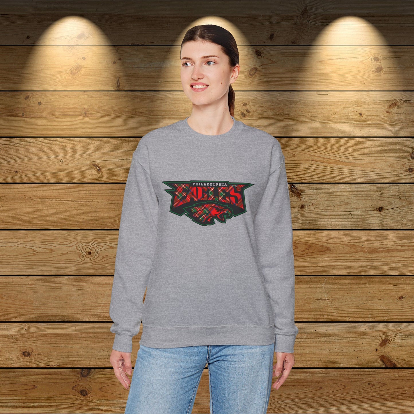 Eagles Unisex Christmas Tartan Sweatshirt