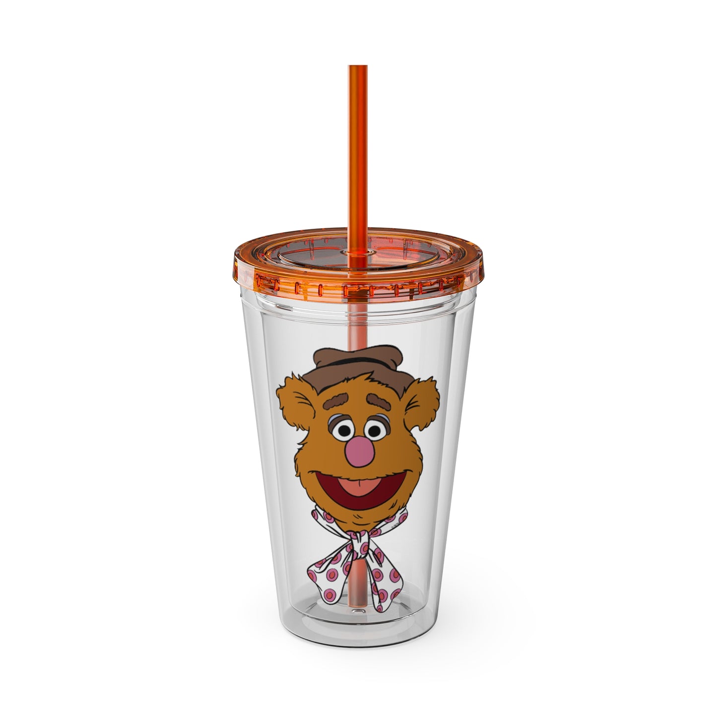 The Muppets 16oz Acrylic Tumbler with Straw — Fozzie Bear