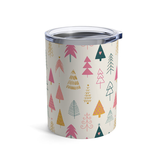 Rocks Tumbler, 10 oz - Whimsy Christmas Trees