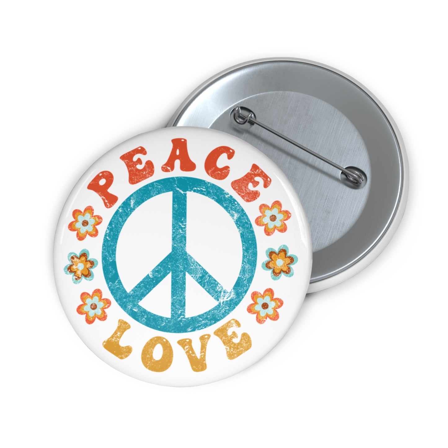 PEACE & LOVE Statement Pin