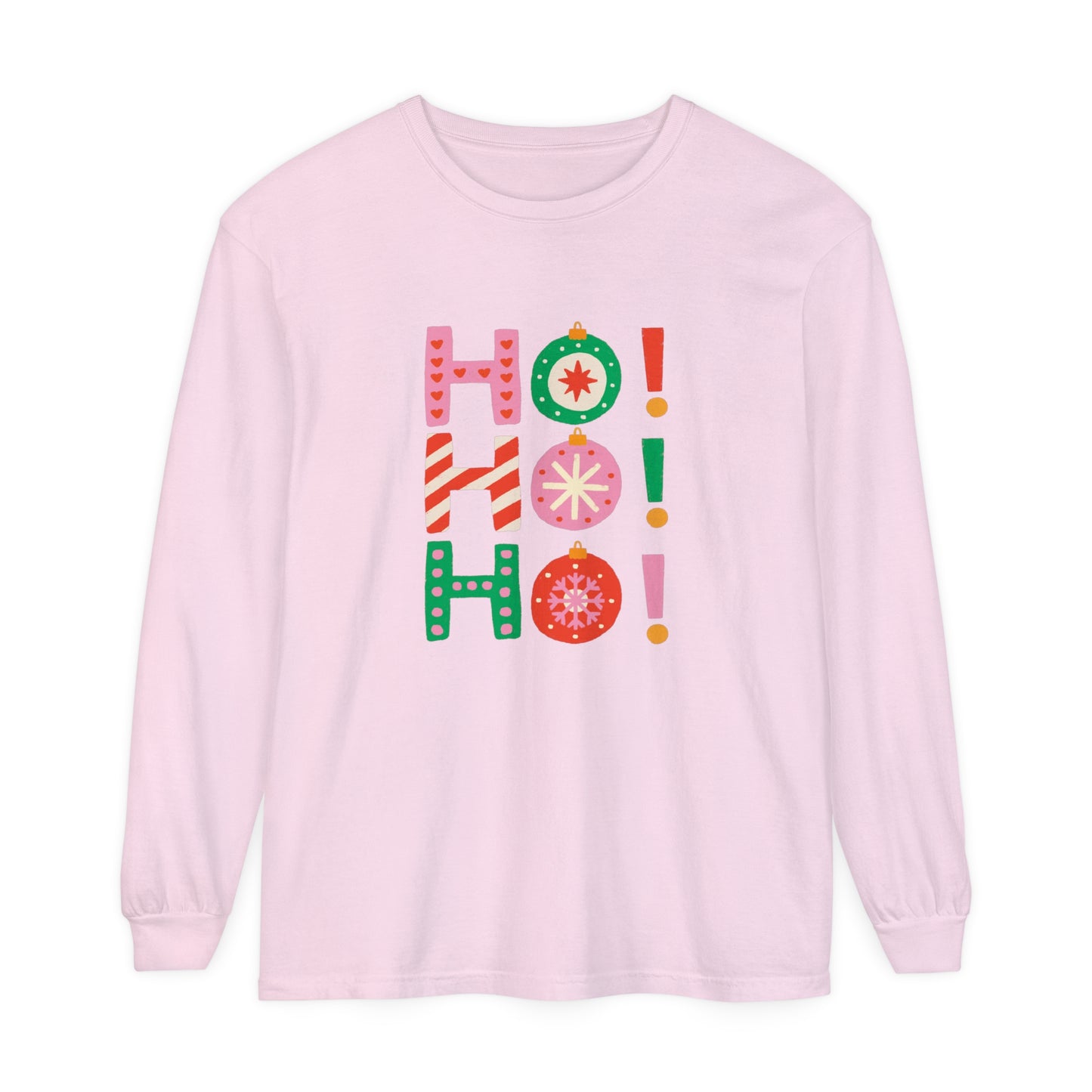 Candy Christmas “Ho! Ho! Ho!” Unisex Long Sleeve Tee