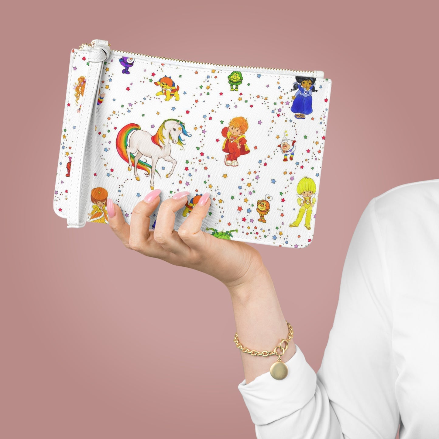 Playful Rainbow Brite Clutch Bag