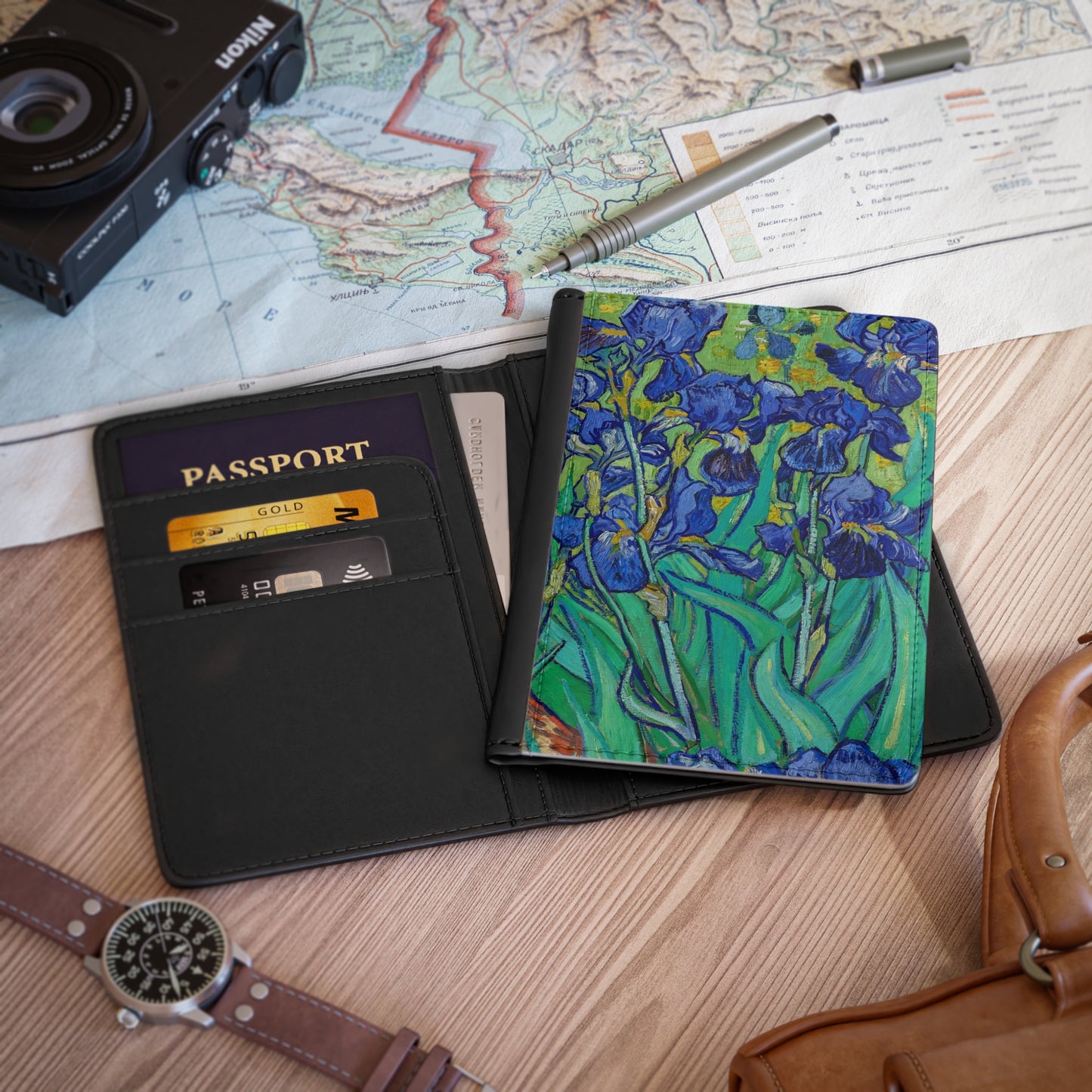 Van Gogh’s 'Irises' Passport Holder