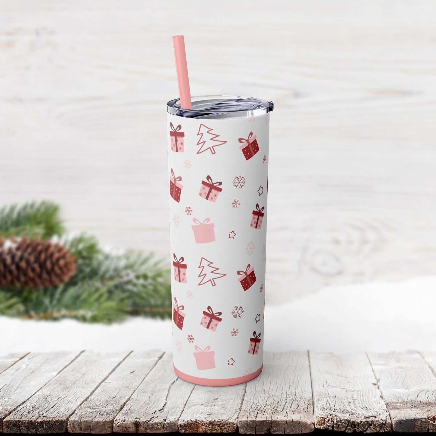 Skinny Tumbler with Straw, 20oz - Whimsy Presents