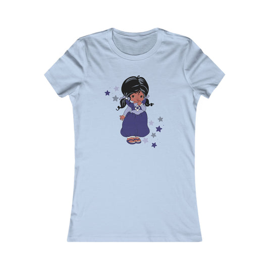 Rainbow Brite Women’s Slim Fit Tee - Indigo
