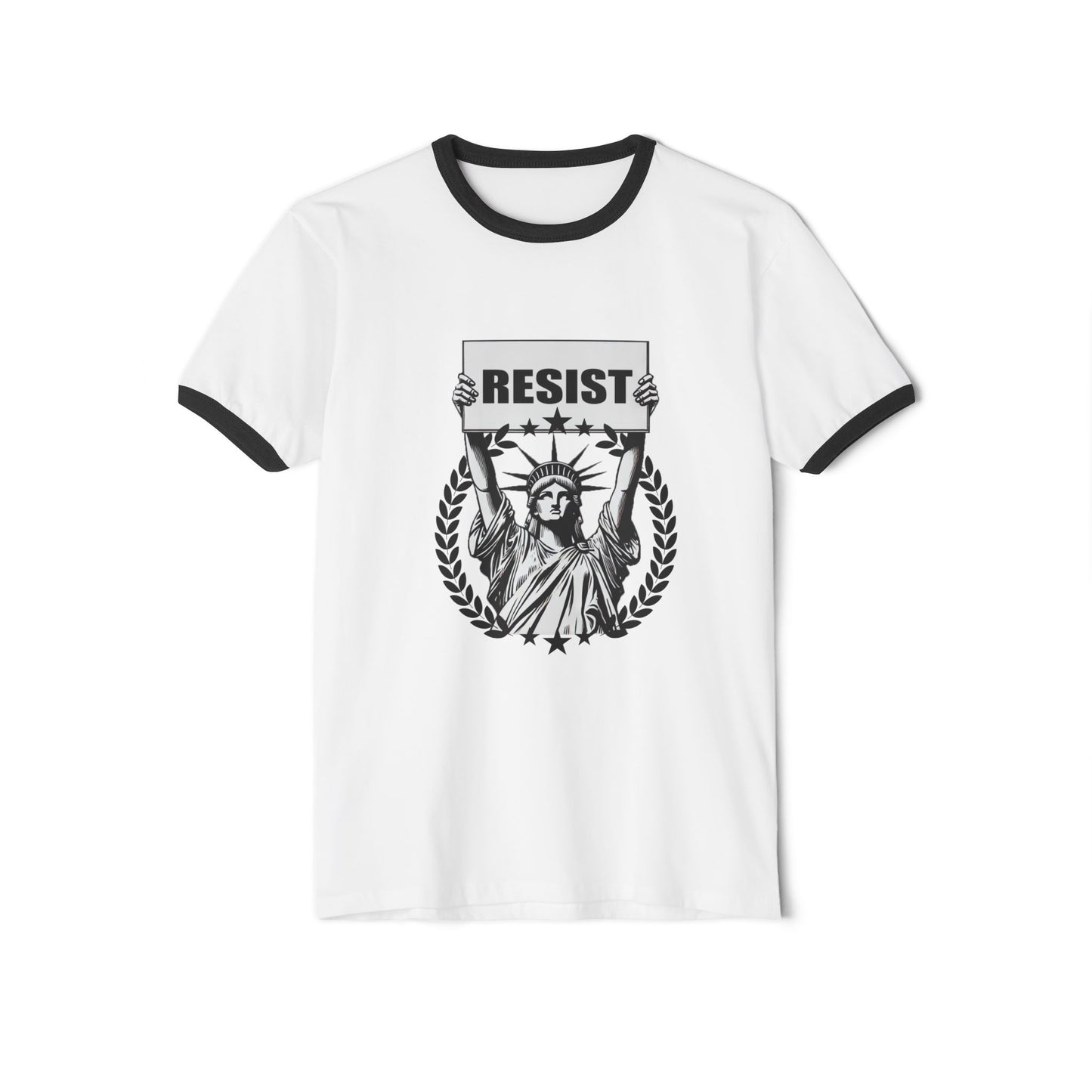 Lady Liberty RESIST Unisex Ringer Tee