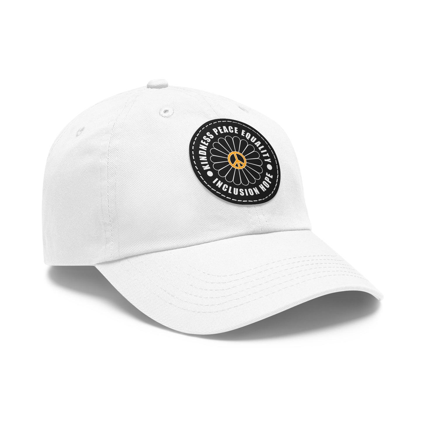 Kindness & Peace Black Patch Hat