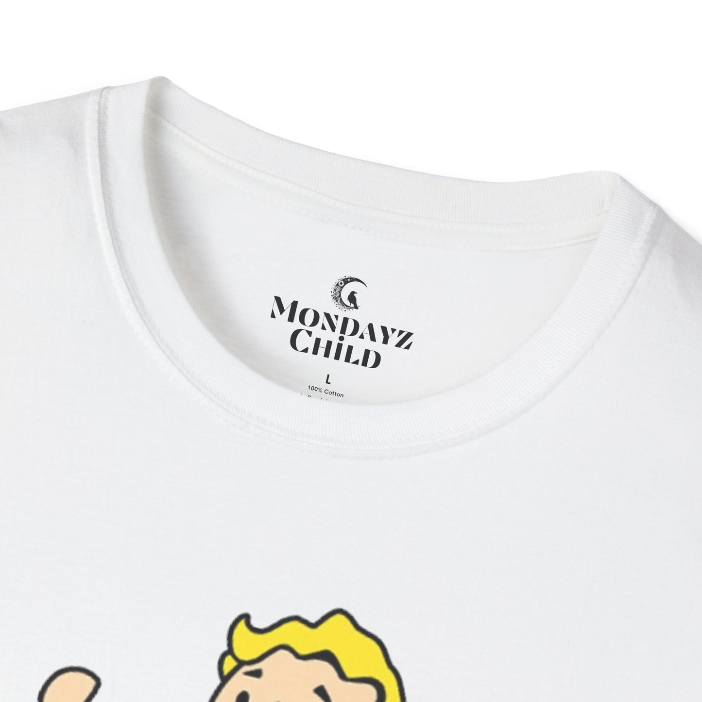 Fallout Vault Boy White Unisex T-Shirt - up to 5X